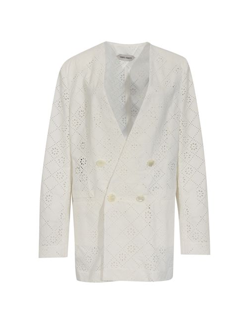 Blazer doppiopetto in pizzo Sangallo di misto cotone ALBERTA FERRETTI | U0512 16220002